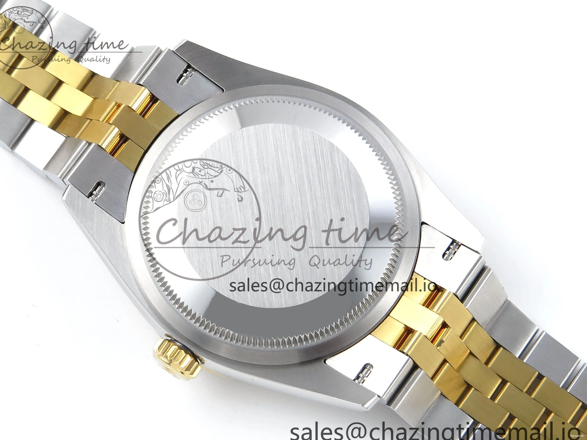 Best Stick YG 126233 EWEF SS on Textured Jubilee A3235 Bracelet 36 Marker YG Edition DateJust Dial 0510